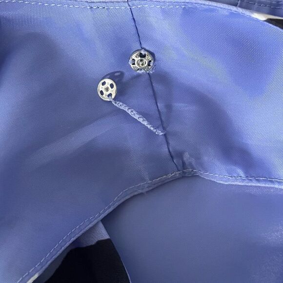 J. Crew Blue Floral Fit and Flare Polyester Dress Lined Spring 2016 Size 6 - Picture 5 of 7